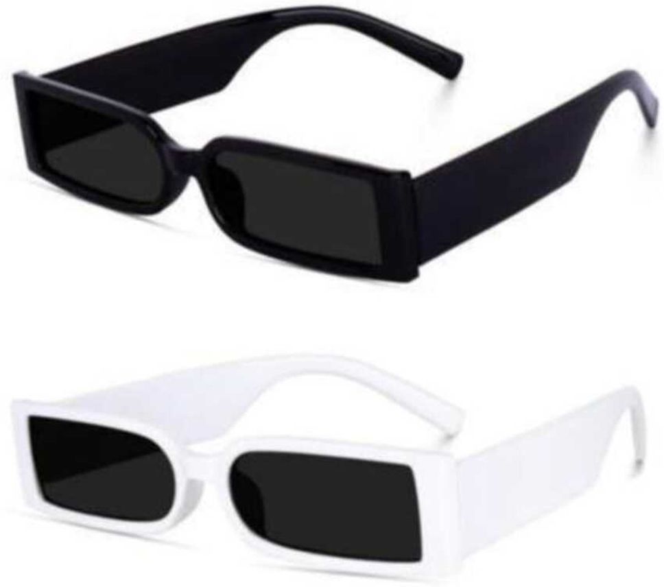 Gradient, Mirrored, UV Protection Rectangular, Retro Square, Spectacle , Sports Sunglasses (22)-image-13