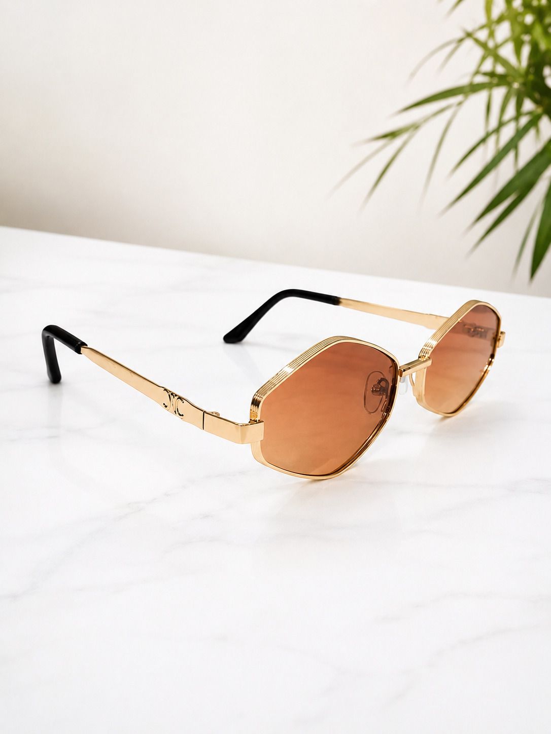 vaanita creations Polarized, UV Protection Octagonal Sunglasses (Free Size)-picture-48