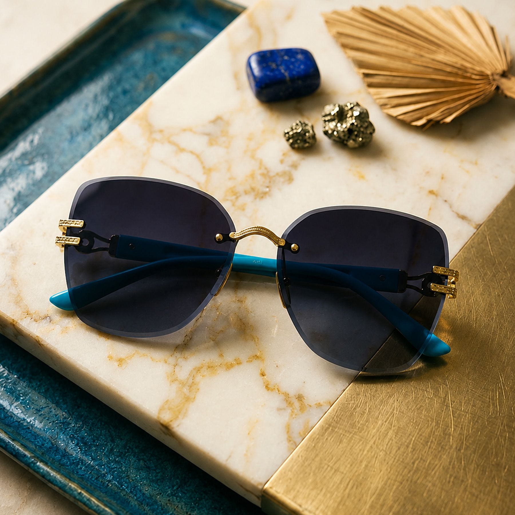 Gradient, UV Protection Rectangular Sunglasses (Free Size)-image-41