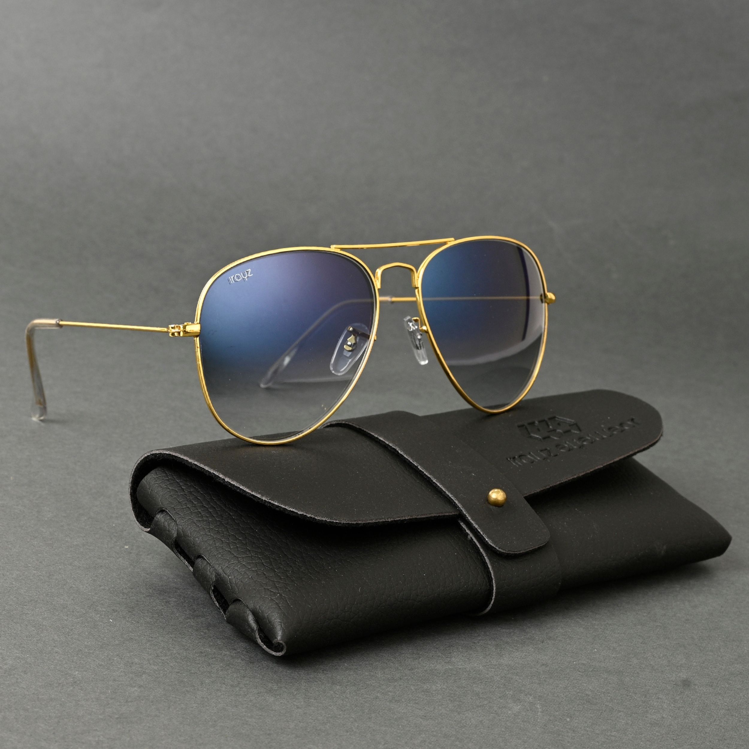 irayz UV Protection, Toughened Glass Lens Aviator Sunglasses (58)-picture-22