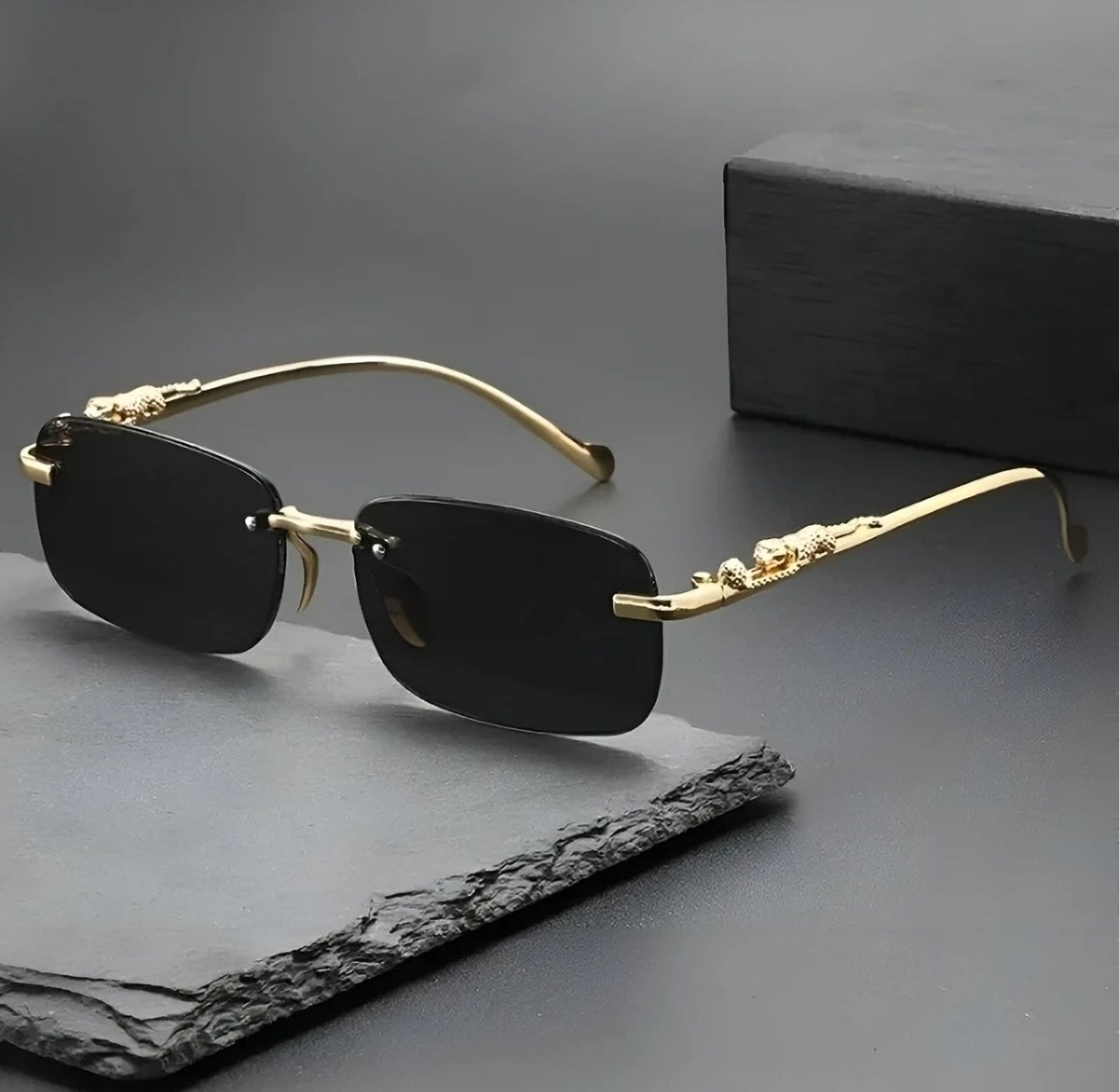 Others, UV Protection Retro Square, Rectangular Sunglasses (Free Size)-image-10