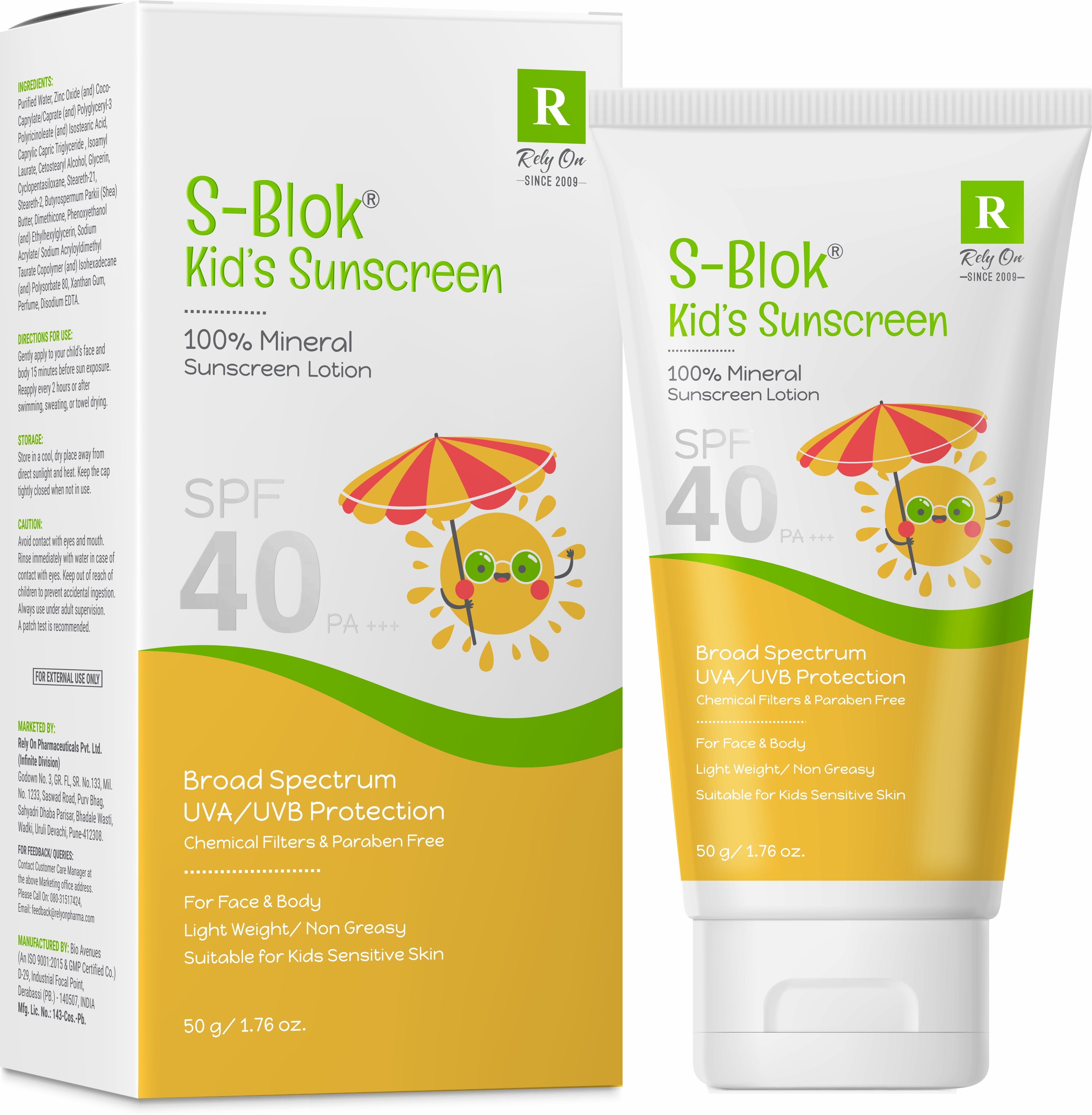 Sunscreen - SPF 40 PA+++ Kid's Sunscreen Lotion, 100% Mineral, Broad Spectrum UVA/UVB Protection-image-23