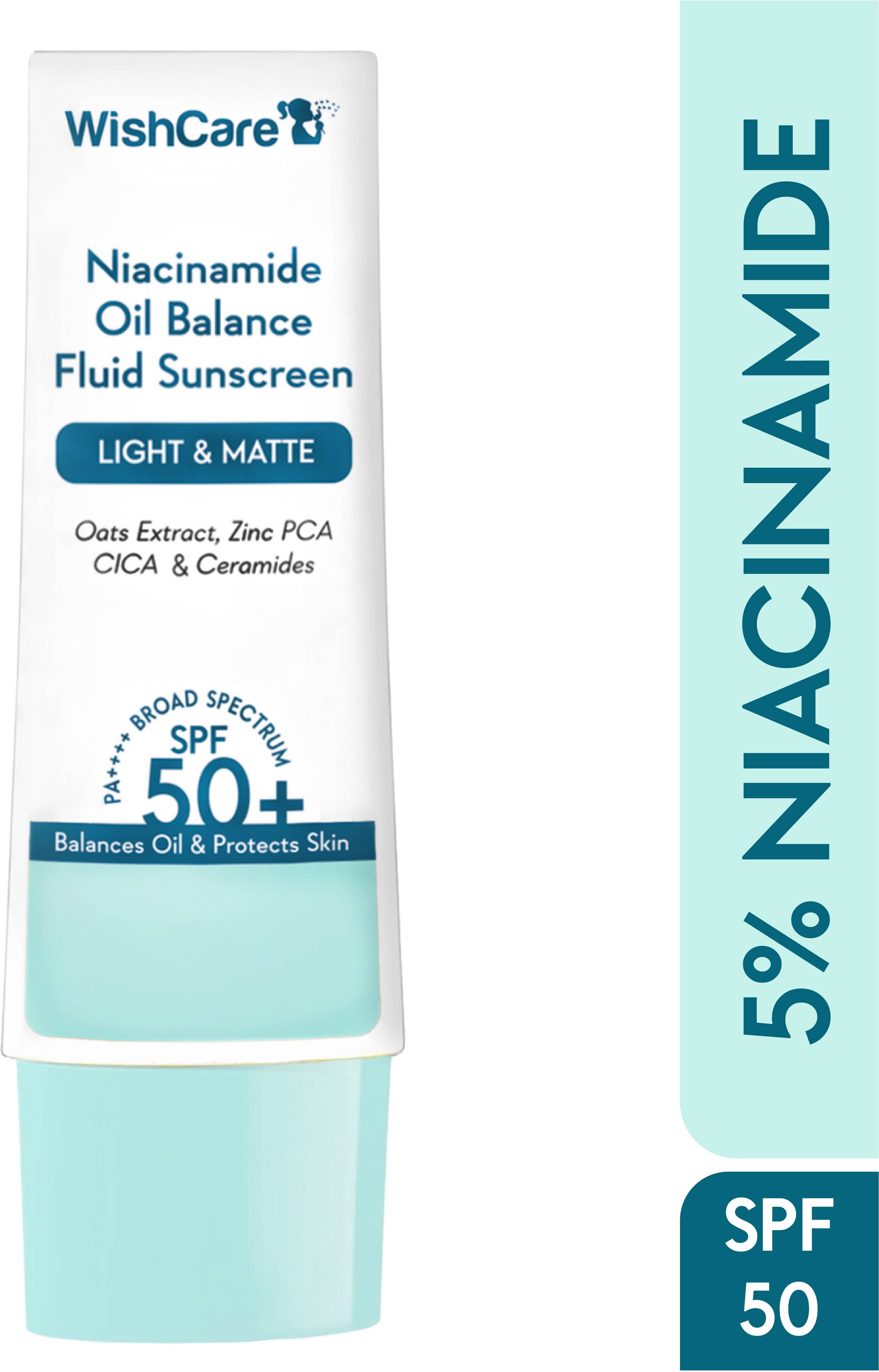 WishCare 5% Niacinamide Oil Balance Fluid Sunscreen 