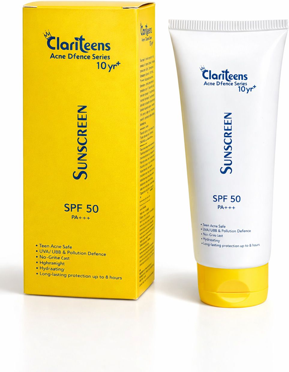 Sunscreen - SPF 50 PA++++ Gentle Acne Sunscreen for Teens 10+, Non-Sticky