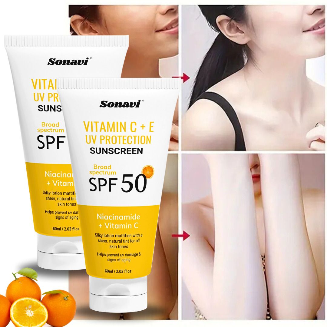 Sunscreen - SPF 50 PA+++ Daily Glow With Vitamin C+E For Sun Protection-image-34