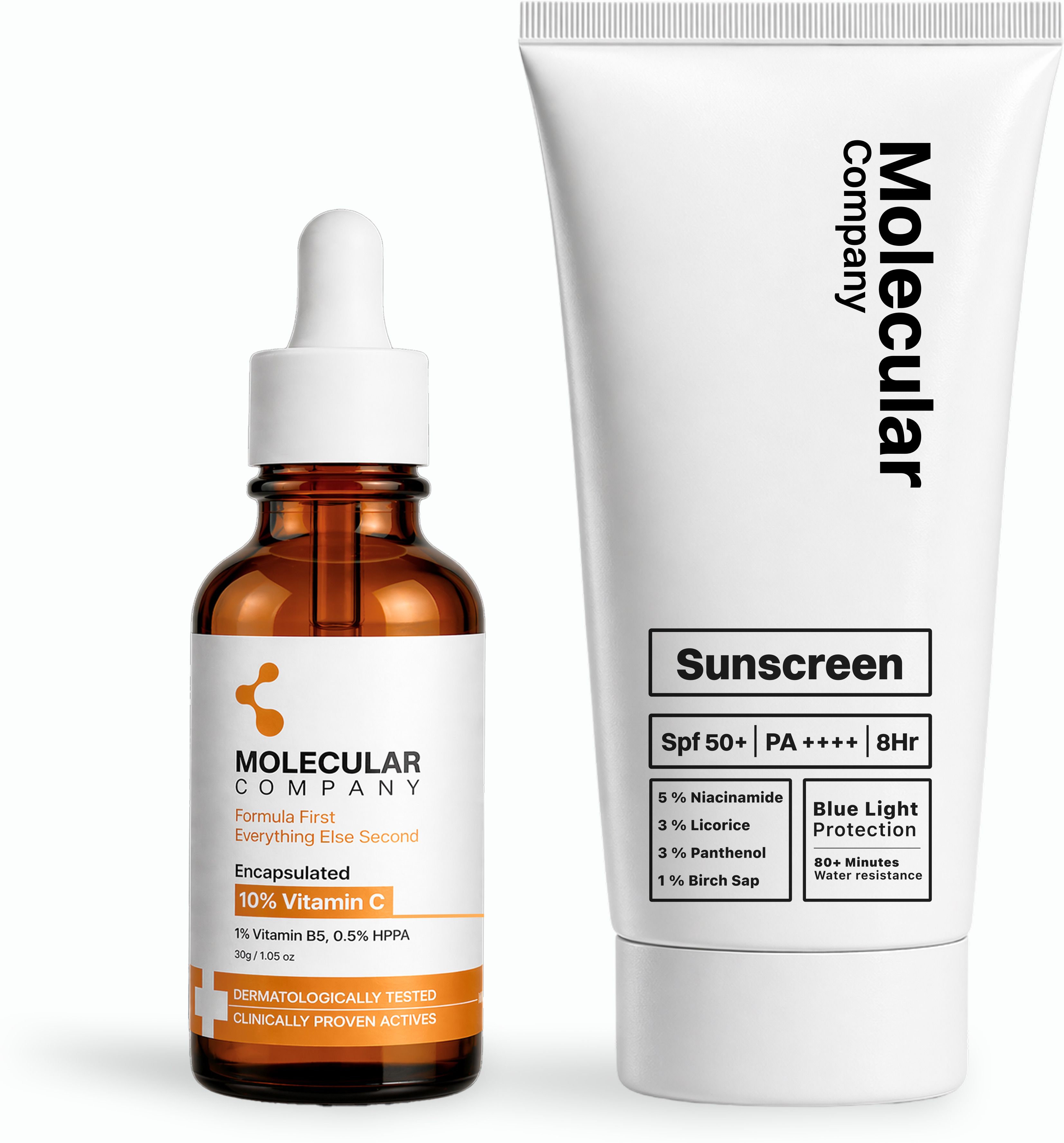 Glow & Protect Duo | SPF 50+ PA++++ Sunscreen & 10% Encapsulated Vit C Serum-image-6