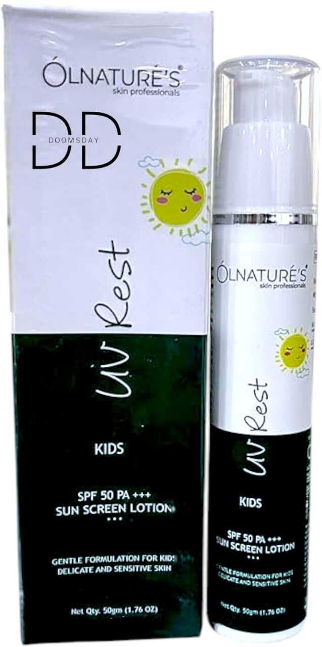 Sunscreen - SPF 50 PA+++ OLNATURE UVREST SUNSCREEN LOTION FOR KIDS FULL PROTECTION UVA/AVB RAYS PACK OF 1-image-40