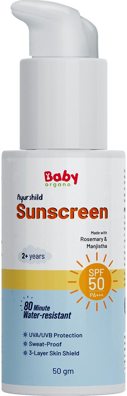 Sunscreen - SPF 50 PA+++ Natural Sunscreen for 2+ Years Kids Suits For All Skin Type