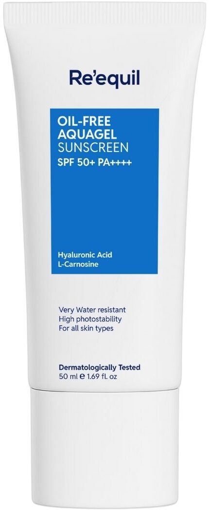 re'equil Sunscreen - SPF 50+ PA++++ Oil Free Aquagel Sunscreen | Hyaluronic acid for hydration-picture-25