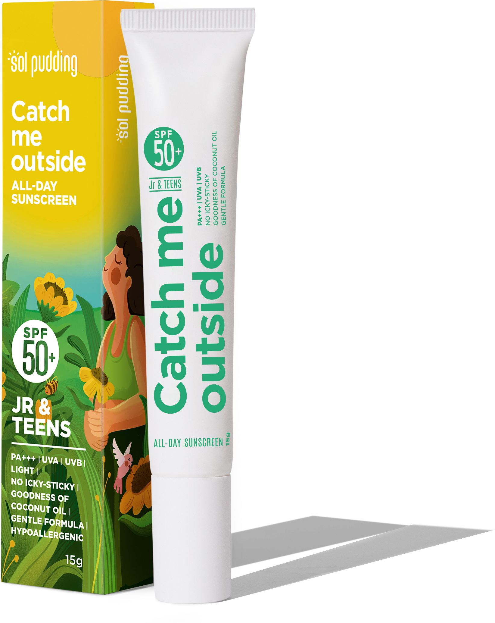 Sunscreen - SPF 50+ PA+++ Catch Me Outside Kids Sunscreen SPF 50 PA+++ No White Cast Daily and Swim 15 g-image-49