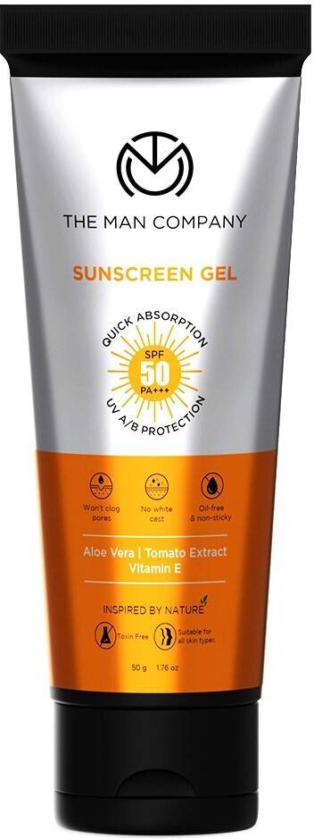 The Man Company Oil-Free Sunscreen Gel SPF 50 PA+++ 