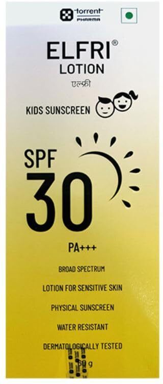 Sunscreen - SPF 50 PA+++ ELFRI LOTION KIDS SUNSCREEN