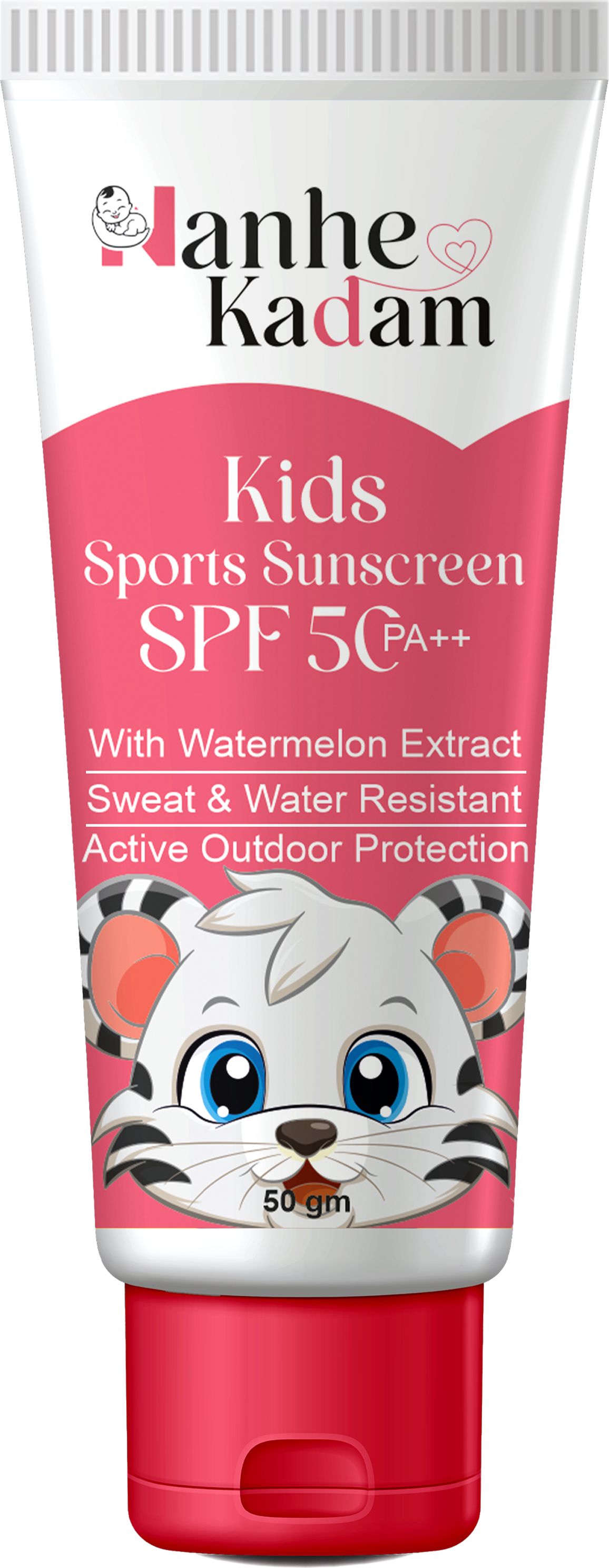 Sunscreen - SPF 50 PA++ Kids Sports Sunscreen with Watermelon Extract | Water Resistant Active Outdoor-image-44