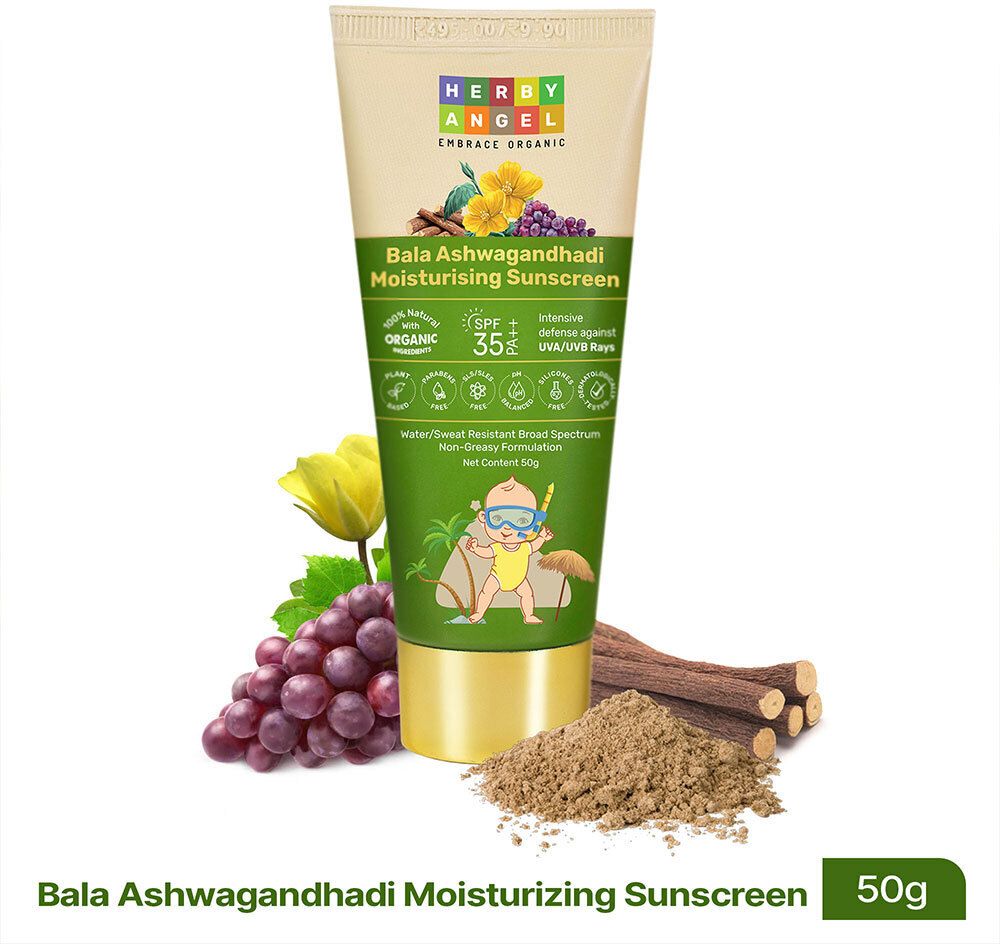 Sunscreen - SPF 35 PA++ w/ Bala Ashwagandhadi Oil, Yashad Bhasma, Licorice, Grape Seed Oil
