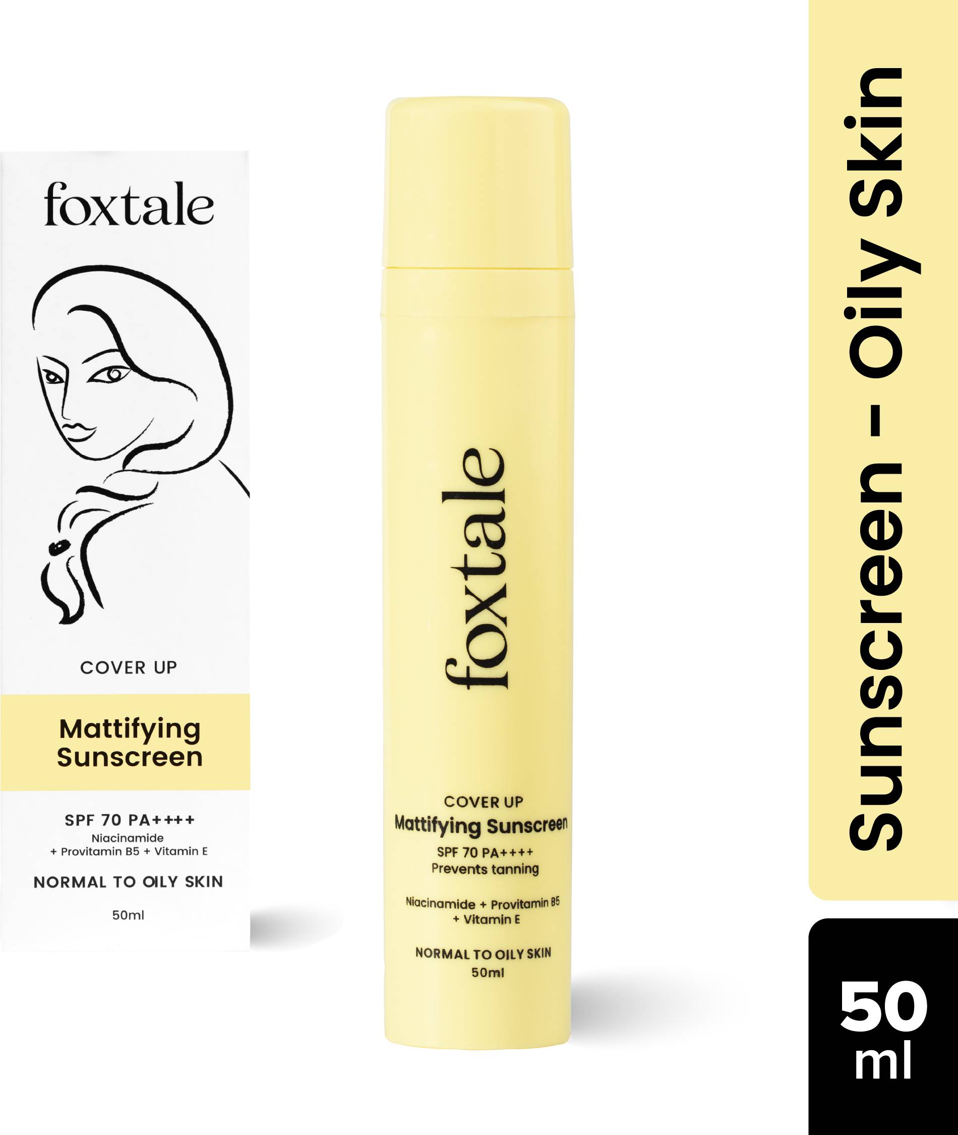 Foxtale Niacinamide Matte Sunscreen SPF 70+ PA++++