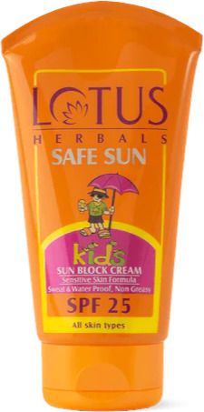 Sunscreen - SPF 50 Safe Sun Kids Sunscreen Cream SPF 25