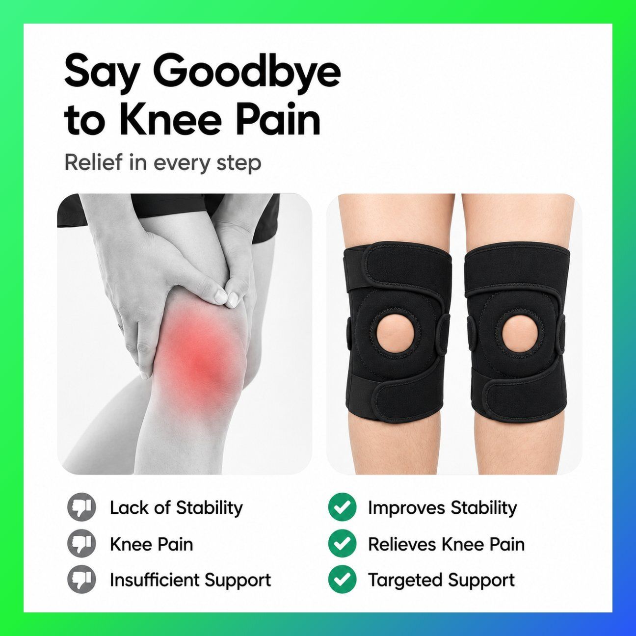 1 Pair Neoprene Adjustable Joint Support for Unisex Daily Wear Black Calf Support-image-7