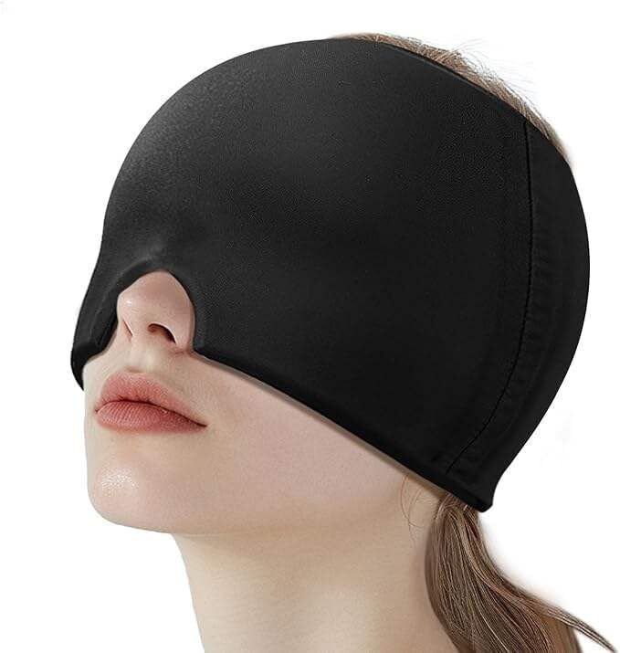 concrew Migraine Relief Cap Headache Eye Mask for Puffy Eyes,Tension,Sinus&Stress Relief Face Shaping Mask-picture-13