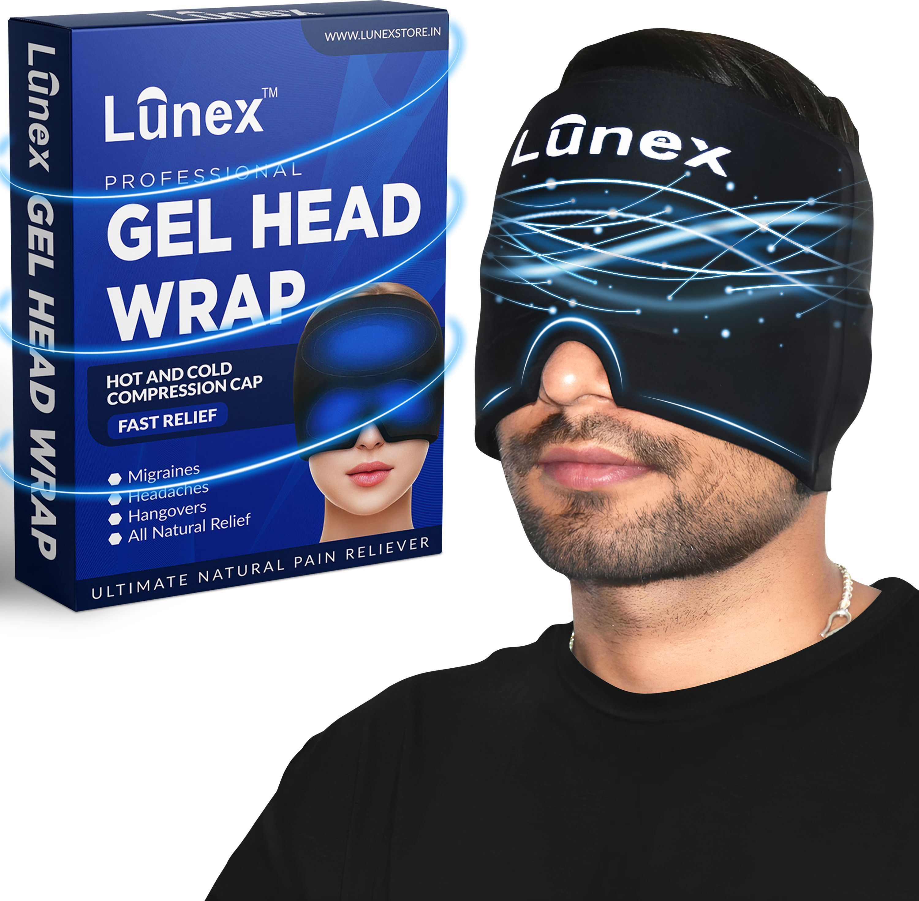 lunex Premium Migraine Relief Cap-Migraine Relief & Headache Relief cap|Head Support Head Support-picture-27