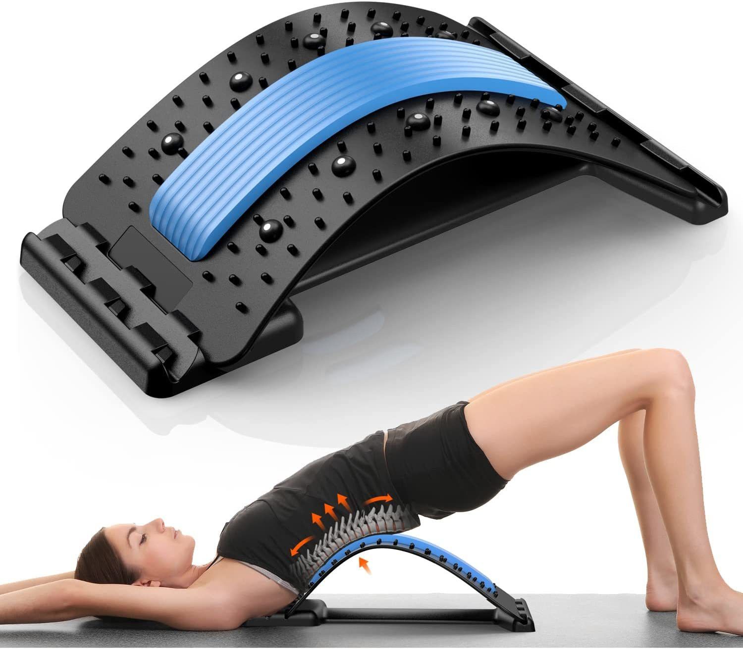 Back Stretcher, Multi-Level Back Cracker, Upper & Lower Back Pain Relief Device Back / Lumbar Support-image-27