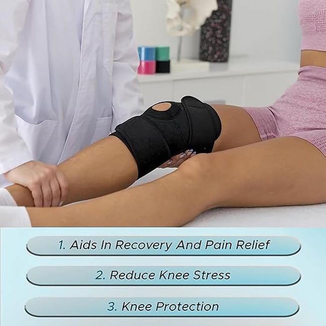 Comfortable Compression Knee Guard for Sports, Fitness, Gym Knee Support-image-34