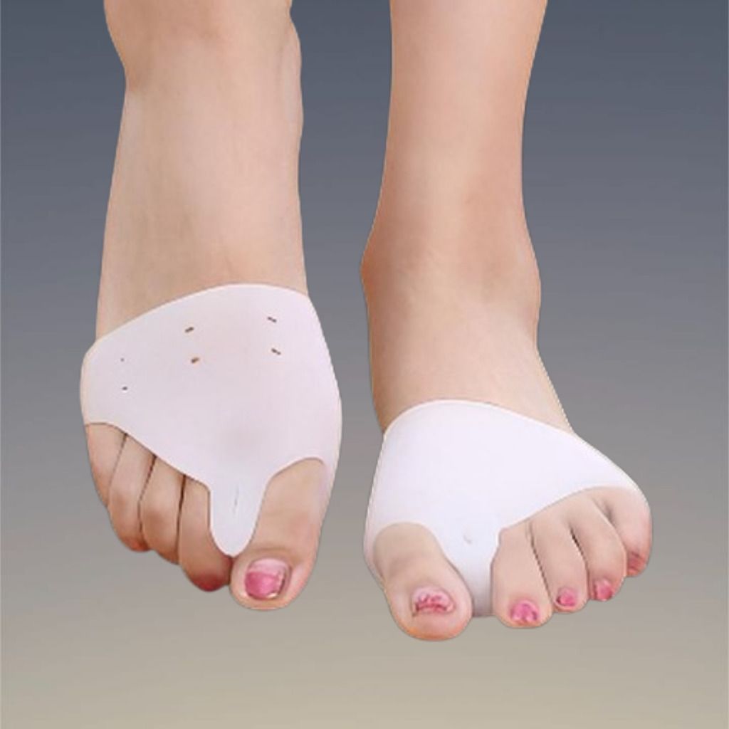 GentleStep Silicone Bunion Relief Toe Cushion Protector White Model Finger Support-image-33
