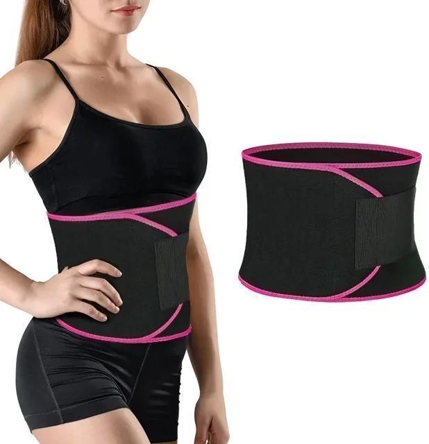 sweet sweat waist trimmer Waist Trimmer Sauna Belt for Women & Men Waist Trainer Stomach Wrap Back Support Back / Lumbar Support-picture-13