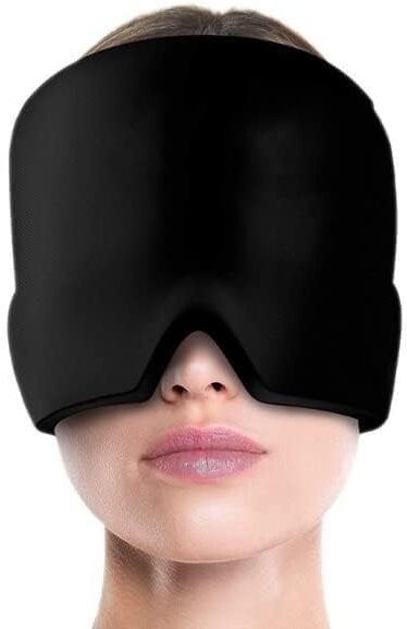 Migraine Relief Cap Headache Eye Mask for Puffy Eyes,Tension,Sinus&Stress Relief Head Support-image-17