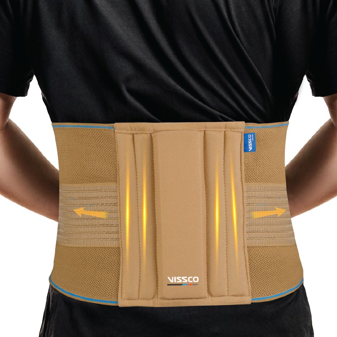 vissco Sacro Lumbar Belt|Support to Lower Back|Corrects Posture & Relieves Back Pain-L Back / Lumbar Support-picture-13