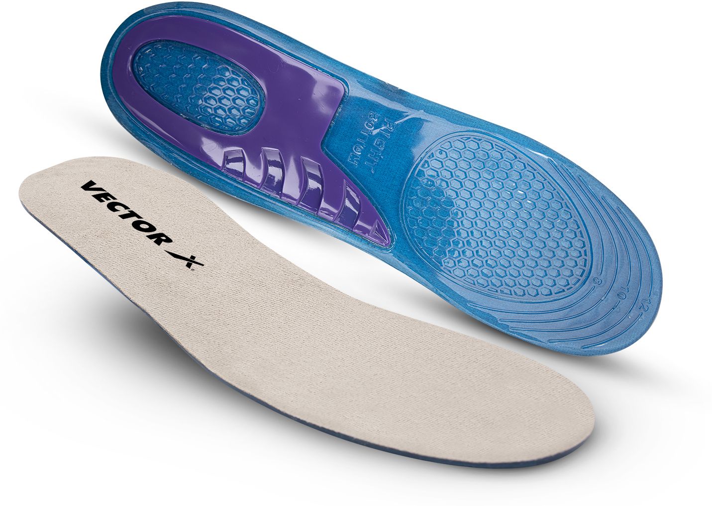 SP-023 Dual Gel Heavy Duty Insole, Trim To Fit- (Size Uk 8-12) Extra Comfort Silicone Arch Sports Shoe Insole-image-14
