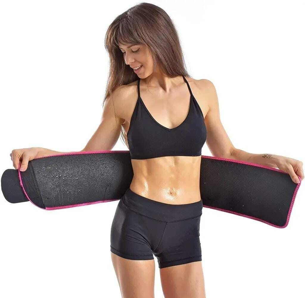 sweet sweat waist trimmer Sweat Belt, Stomach Belt for Women and Men Non-Tearable Back / Lumbar Support-picture-27