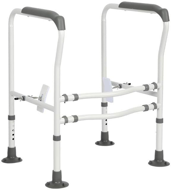ofifo Toilet Safety Rail Adjustable Frame for Elderly Support Attach to Toilet Safety Frames for Toilet-picture-12