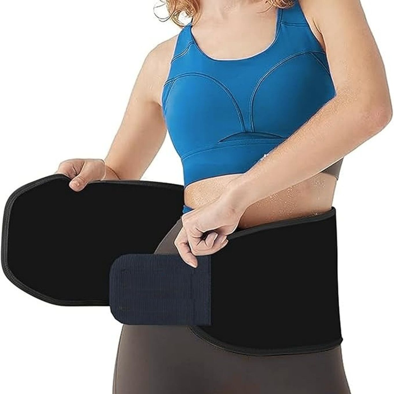 Support Belt (Waist & Back Support) - For Men & Women Abdominal Belt (Black)Back Back / Lumbar Support-image-14