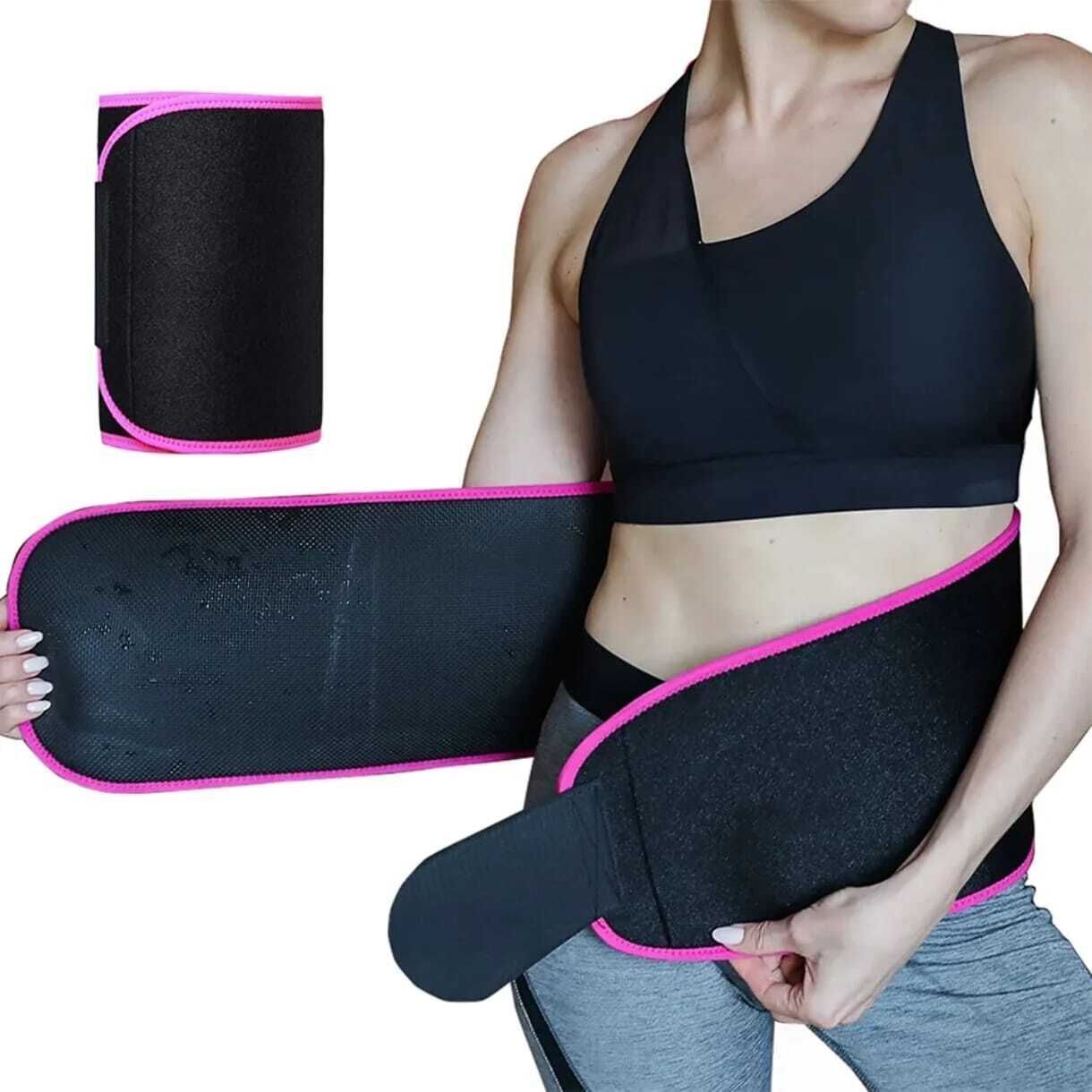 sweet sweat waist trimmer Sweat Slim Belt for Men and Women Tummy | Made in India | Body Shapewear Back / Lumbar Support-picture-10