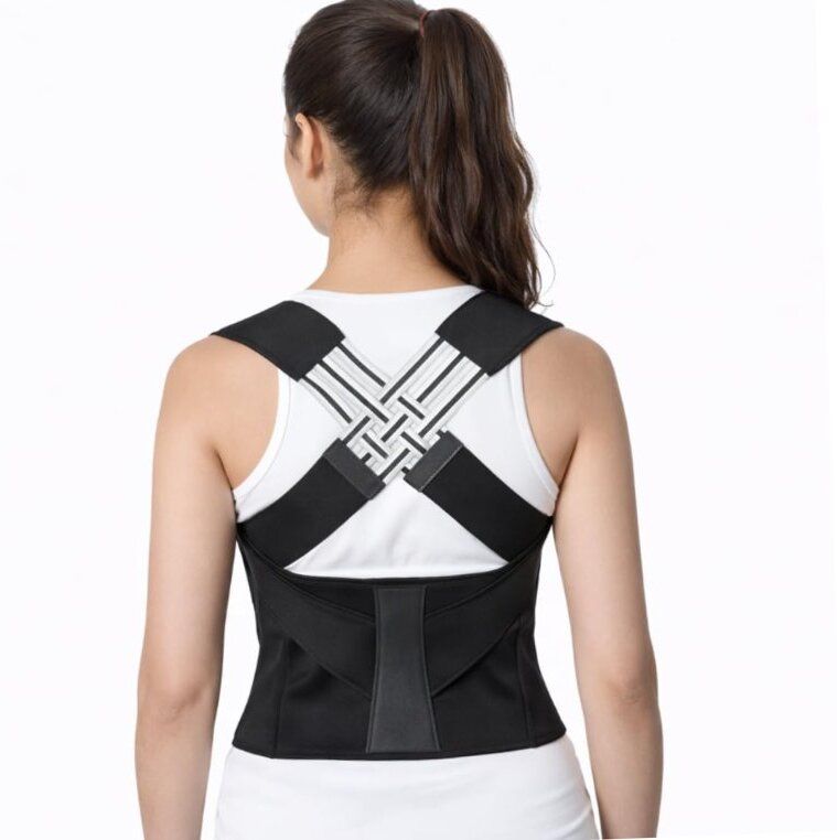 X Cross Spine Support Belt Ergonomic Soft Fabric Back / Lumbar Support-image-44