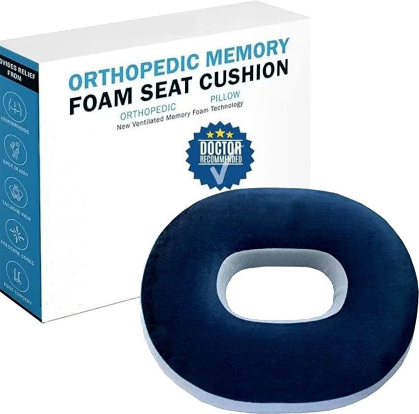 posturo Orthopedic Donut Ring Pillow Coccyx Cushion For Piles Sciatica Tailbone BackPain Back / Lumbar Support-picture-18
