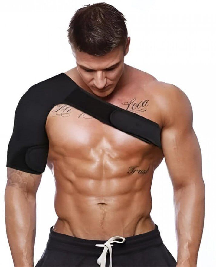 pgadhiya Shoulder Support Brace With Adjustable Stretch Strap Belt For Men & Women Shoulder Support-picture-10