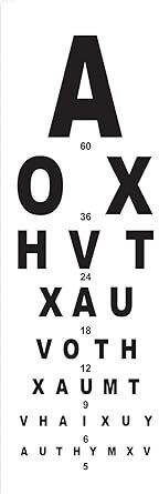 zelox Vision Snellen Chart for Eye Testing ( English Chart ) Posture Corrector image 1