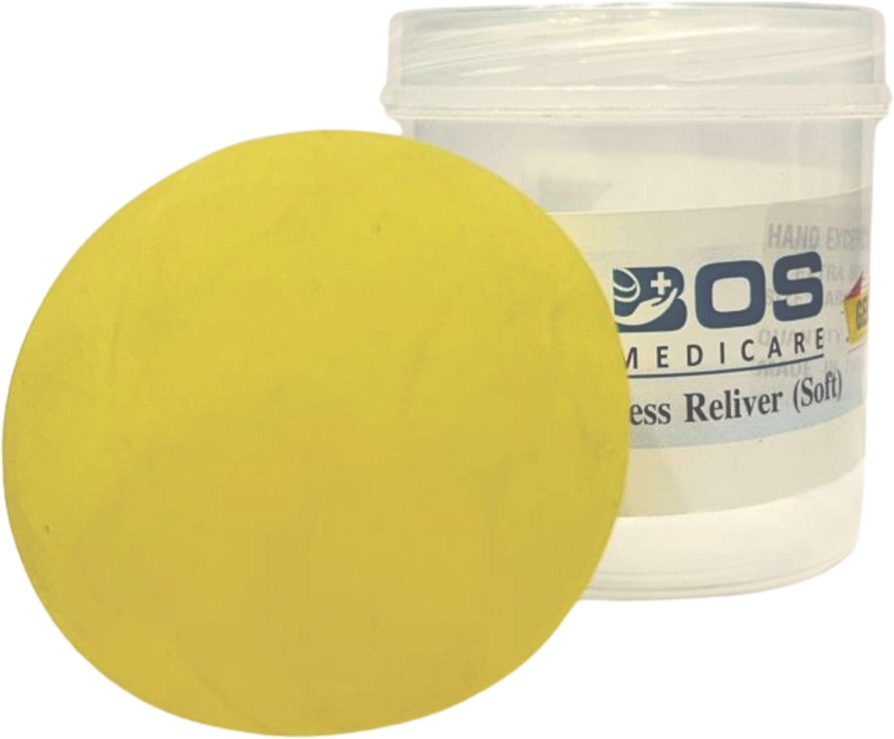 Silicone Gel Ball Large Yellow Color Hand Grip Fitness Exerciser Finger Support-image-8