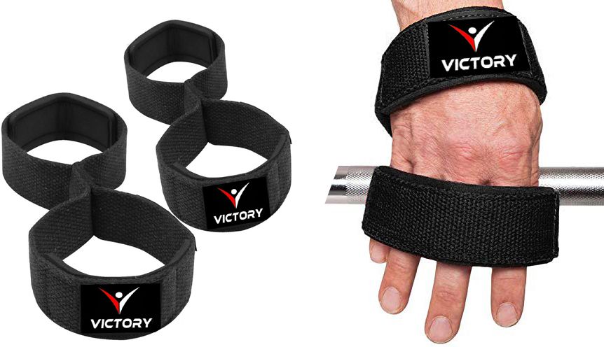 victory Power Professional Grade 8 Figure Lifting Straps, Deadlift Strap, Wrist Support-picture-30