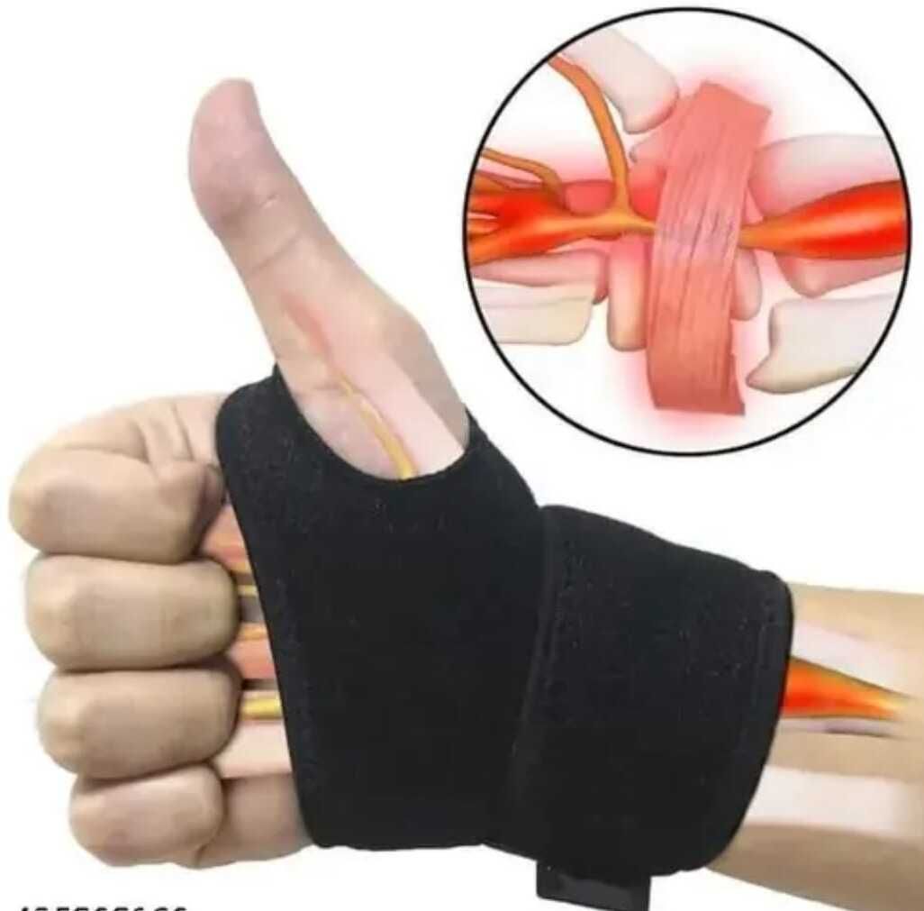 Wrist Brace Band Neoprene with Thumb Support For Wrist Support (Black) Wrist Support-image-42
