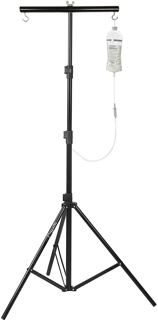 Hospital Iron Saline IV drip Glucose Stand 9 Feet For Hospital,Clinic, Home Supporter-image-22
