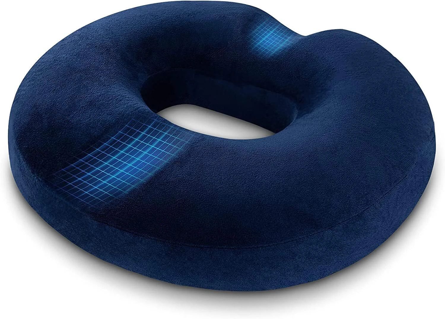 Donut Ring Pillow Cushion for Piles Hemorrhoid Coccyx Tailbone Back Pain Back / Lumbar Support-image-33