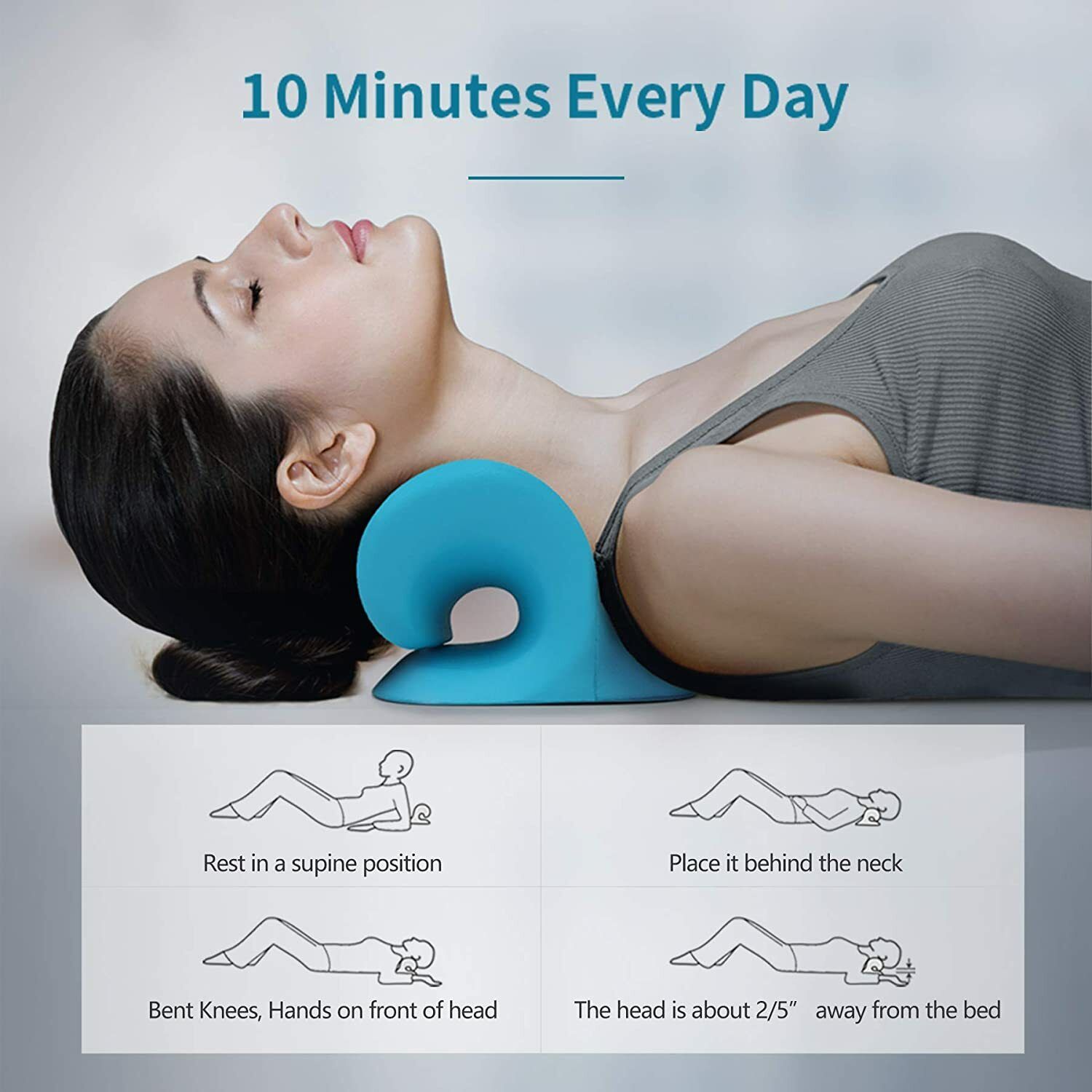 Neck And Shoulder Relaxer Cervical Pillow Support Stretcher Neck Traction Device Neck Support