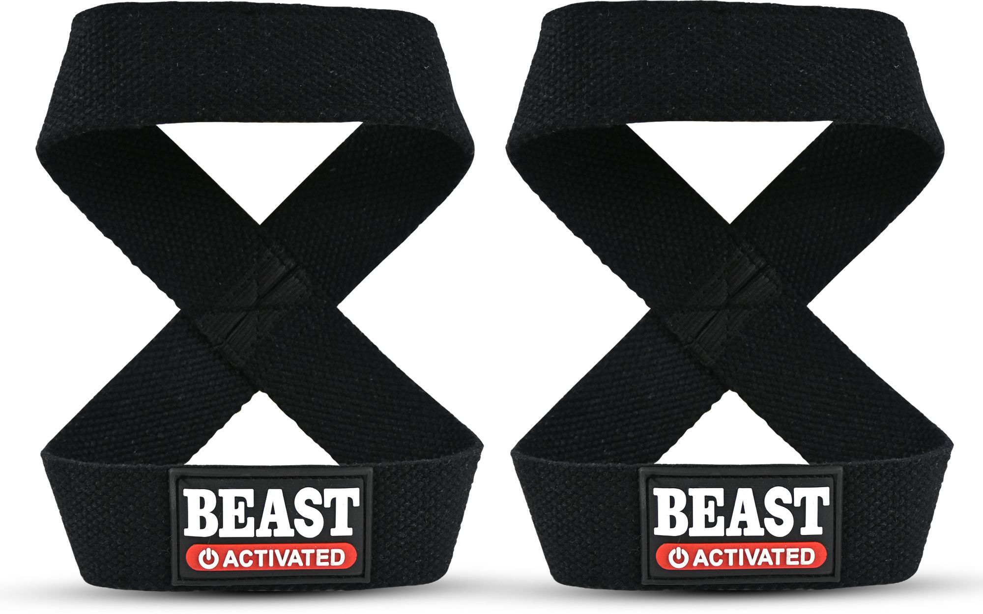 Professional Figure 8 Lifting Straps, Deadlift, Cotton For Gym Wrist Support