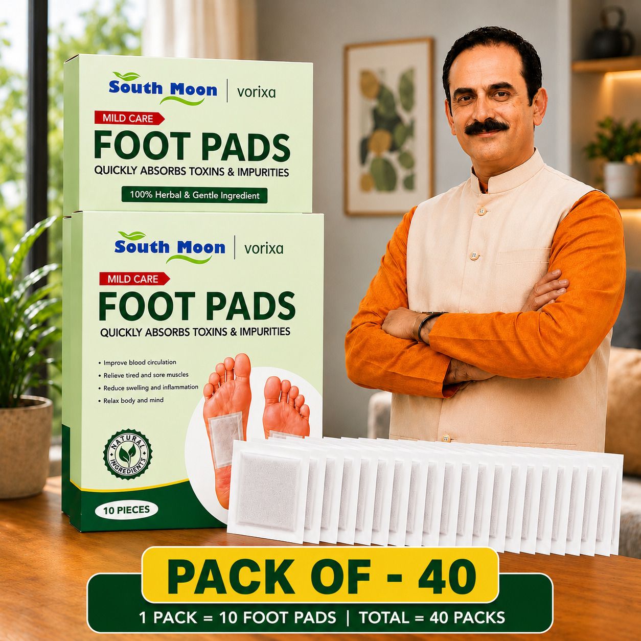 vrtrend Herbal Detox Foot Patch P40 Foot Support-picture-37