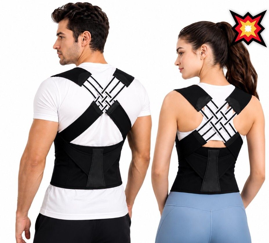 X Cross Shoulder Support Belt Body Posture Everyday Use Back / Lumbar Support-image-14