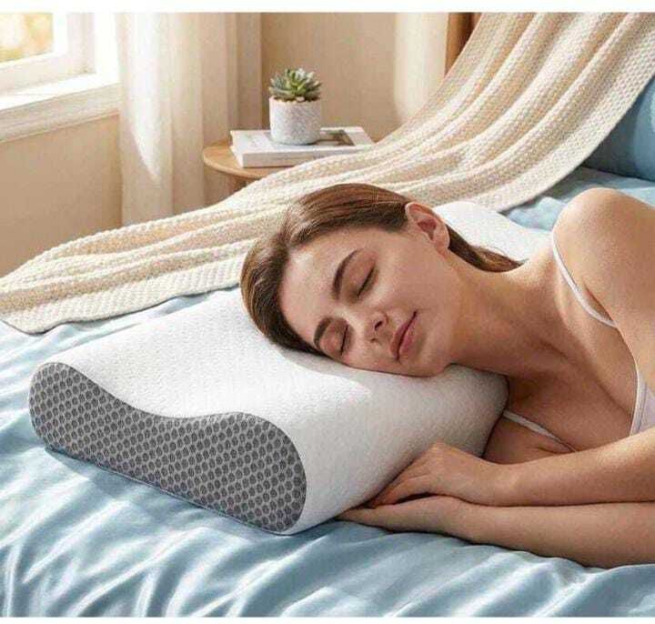 Orthopedic Cervical Contour Pillow – Ergonomic Neck Support for Pain-Free Sleep Cervical Pillow-image-2