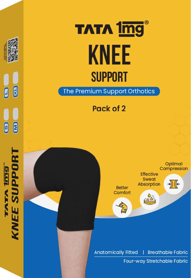 Knee Cap Black Edition for Sports, Exercise & Pain Relief Knee Support