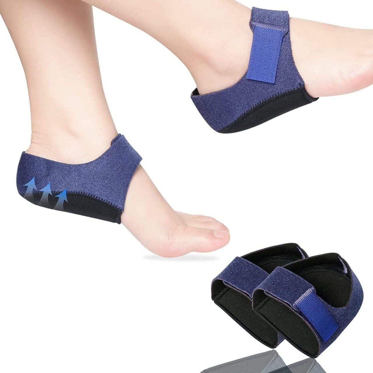 hakily Gel Heel Cups Silicon Heel Pad for Heel Ankle Pain | Heel Spur Shoe Support Pad Heel Support-picture-14